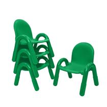 Cadeira Infantil Angeles Baseline 23 cm Empilhável Kit com 4 Verde