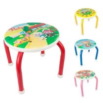 CADEIRA INFANTIL BANCO BANQUINHO ESCOLAR BANQUETA ESTUDO LANCHE CRIANCAS CADEIRINHA EMPILHAVEL MENINOS MENINAS Cor:Verme