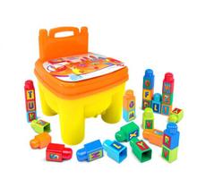 Cadeira Infantil Bloco De Montar Educativo 26 Peças Cadeira Infantil Bloco De Montar Educativo 26 Peças