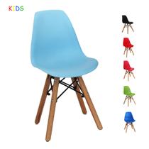 Cadeira Infantil Charles Eames Eiffel Kids Pés De Madeira