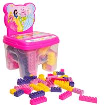 Cadeira Infantil Com Blocos De Montar Encaixe Colorido 24 Pç Cadeira Infantil Com Blocos De Montar Encaixe Colorido 24 Pç