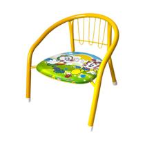Cadeira Infantil De Ferro C/Assento Almofadado Criança Bebê - TOP ÚTIL