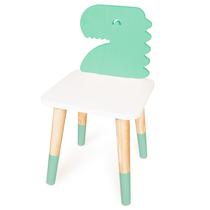 Cadeira Infantil de Madeira Dinossauro Verde Claro 2