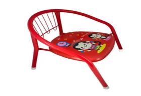 Cadeira Infantil de Metal com Assento Estofado com buzina capacidade Até 25kg e 3 Cores diferentes para escolher