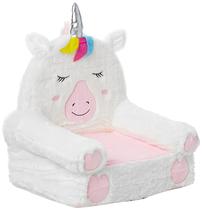 Cadeira infantil de pelúcia Amazon Basics Unicorn Multicolor