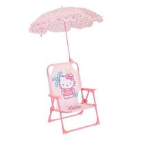 Cadeira Infantil Dobrável Idea Nuova Hello Kitty com Guarda-Chuva Cadeira Infantil Dobrável Idea Nuova Hello Kitty com Guarda-Chuva