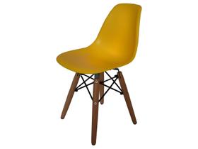 Cadeira Infantil Eames Braço Polipropileno Base Madeira Eiffel Espresso Móveis