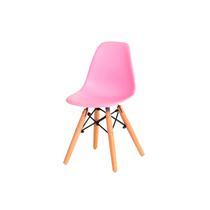 Cadeira Infantil Eames Braço Polipropileno Base Madeira Eiffel Espresso Móveis
