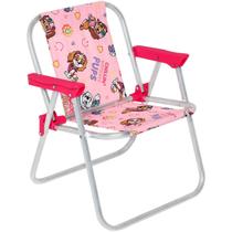 Cadeira Infantil em Alumínio Patrulha Canina Pink Leve Dobrável e Divertida para Crianças - Bel