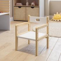 Cadeira Infantil Evolutiva 4 Estágios Wave Casatema Branco/Natural