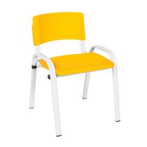 Cadeira Infantil Iso Para Atividades Didáticas Creche Escola Empilhável Em Aço