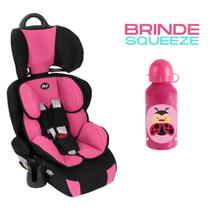 Cadeira Infantil para Carro Versati Rosa + Garrafinha Infantil Inox 400 ml