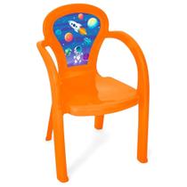 Cadeira infantil Plástica Decorada Resistente Brincar Lanchar Estudar