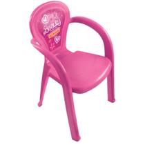 Cadeira infantil Plástica Decorada Resistente Brincar Lanchar Estudar