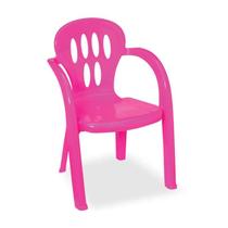 Cadeira Infantil Plastica Para Criança Azul Ou Rosa - Usual