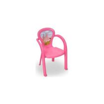 Cadeira infantil plastica para meninas decorada com princesa