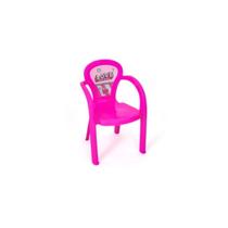 Cadeira infantil plastica para meninas decorada love usual