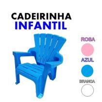 Cadeira Infantil Plástico Reforçado Azul,Rosa e Branca - Kit Stock