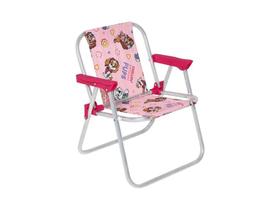 Cadeira Infantil Praia em Aluminio Patrulha Canina Rosa Bel