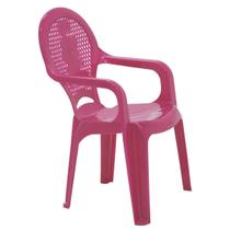 Cadeira Infantil Tramontina Catty Estampada em Polipropileno Rosa