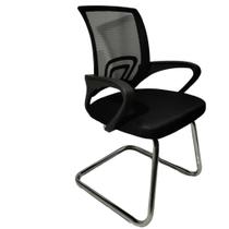 Cadeira Interlocutor e Escritório Tela Mesh Base Metal Cromo Cadeira Interlocutor e Escritório Tela Mesh Base Metal Cromo