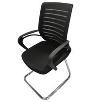 Cadeira Interlocutor e Escritório Tela Mesh Base Metal Cromo Cadeira Interlocutor e Escritório Tela Mesh Base Metal Cromo