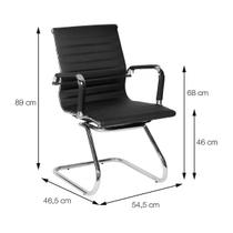 Cadeira Interlocutor Secretária Pés Fixos Esteirinha Best Chair