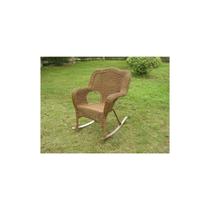 Cadeira International Caravan Camelback Resin Wicker Rocker Mocha Cadeira International Caravan Camelback Resin Wicker Rocker Mocha