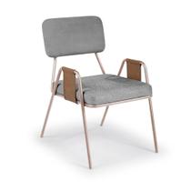 Cadeira Ipê com Braço Aço Carbono Dourado Cadeira Ipê com Braço Aço Carbono Dourado