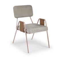 Cadeira Ipê com Braço Aço Carbono Dourado Cadeira Ipê com Braço Aço Carbono Dourado