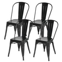 Cadeira Iron Tolix Industrial Aço Design Retro Vintage Empilhável Reforçada Decoração Sala Cozinha