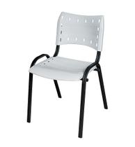 Cadeira Iso Base Preto Escola, Escritório Branco