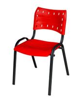 Cadeira iso escola, igreja, escritorio - vermelho