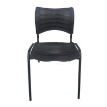 Cadeira Iso Fixa Empilhavél Preta Cadeira Iso Fixa Empilhavél Preta