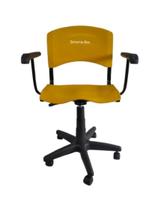 Cadeira iso giratoria c/ braço amarelo Cadeira iso giratoria c/ braço amarelo