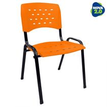 Cadeira ISO para sua casa, Igrejas e Estabelecimentos Comerciais em Geral Kit 10 Laranja