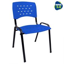 Cadeira ISO para sua casa, Igrejas e Estabelecimentos Comerciais em Geral Kit 4 Azul