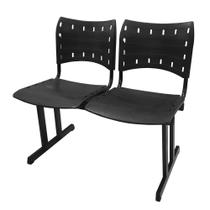 Cadeira ISO PP RP Long 2 Lug Preta