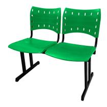 Cadeira ISO PP RP Longarina 2 Lugares Color - MAK DECOR