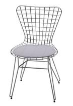 Cadeira Jacobsen Aramada Cromada Branco - 12342