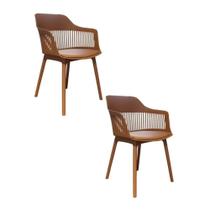 Cadeira Jantar Montreal Marcela Assento Estofado, 2Unidades