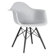 Cadeira Jantar Poltrona Eames GardenLife Branca base Preta
