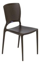 Cadeira Jardim Resina Marrom 84x59cm 182kg