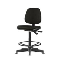 Cadeira Job Assento Crepe Base Caixa Metalica Preta - 54536