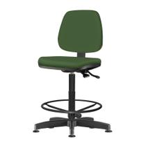 Cadeira Job Assento Crepe Verde Base Caixa Metalica Preta - 54540