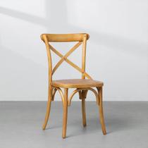 Cadeira Kat Rústica - Natural com Rattan - Abra Casa