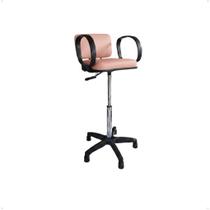 Cadeira Kids Para Cortes Infantil Crianças Para Salão de Beleza Cabeleireiro e Barbearia Suporte para Cadeira Baby Bank Altura Ideal Cor Rose Gold