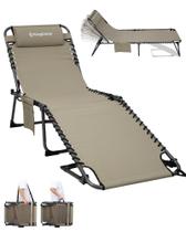 Cadeira KingCamp Lounge Ajustável para Área Externa com 5 Posições e Capacidade de 181 kg Cadeira KingCamp Lounge Ajustável para Área Externa com 5 Posições e Capacidade de 181 kg