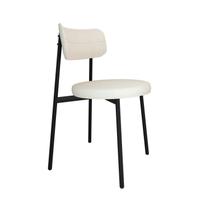 Cadeira Kyta Fixa com 4 Pés 50 x 44,7 x 83,8 cm com 1 Unidade Branco/Palha/Preto Cadeira Kyta Fixa com 4 Pés 50 x 44,7 x 83,8 cm com 1 Unidade Branco/Palha/Preto