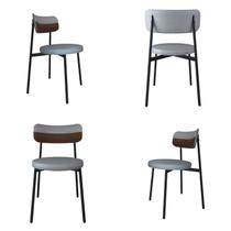 Cadeira Kyta Fixa com 4 Pés 50 X 44,7 X 83,8 Cm com 4 Unidades